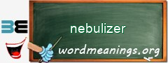 WordMeaning blackboard for nebulizer